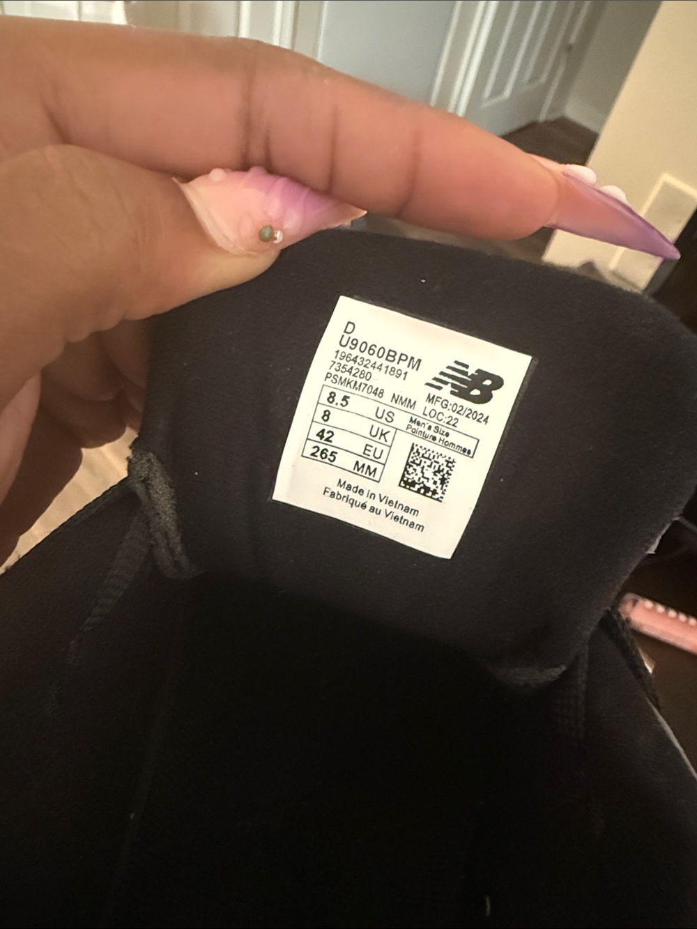 New Balance Gray & Black Running Sneakers - Picture 3 of 3